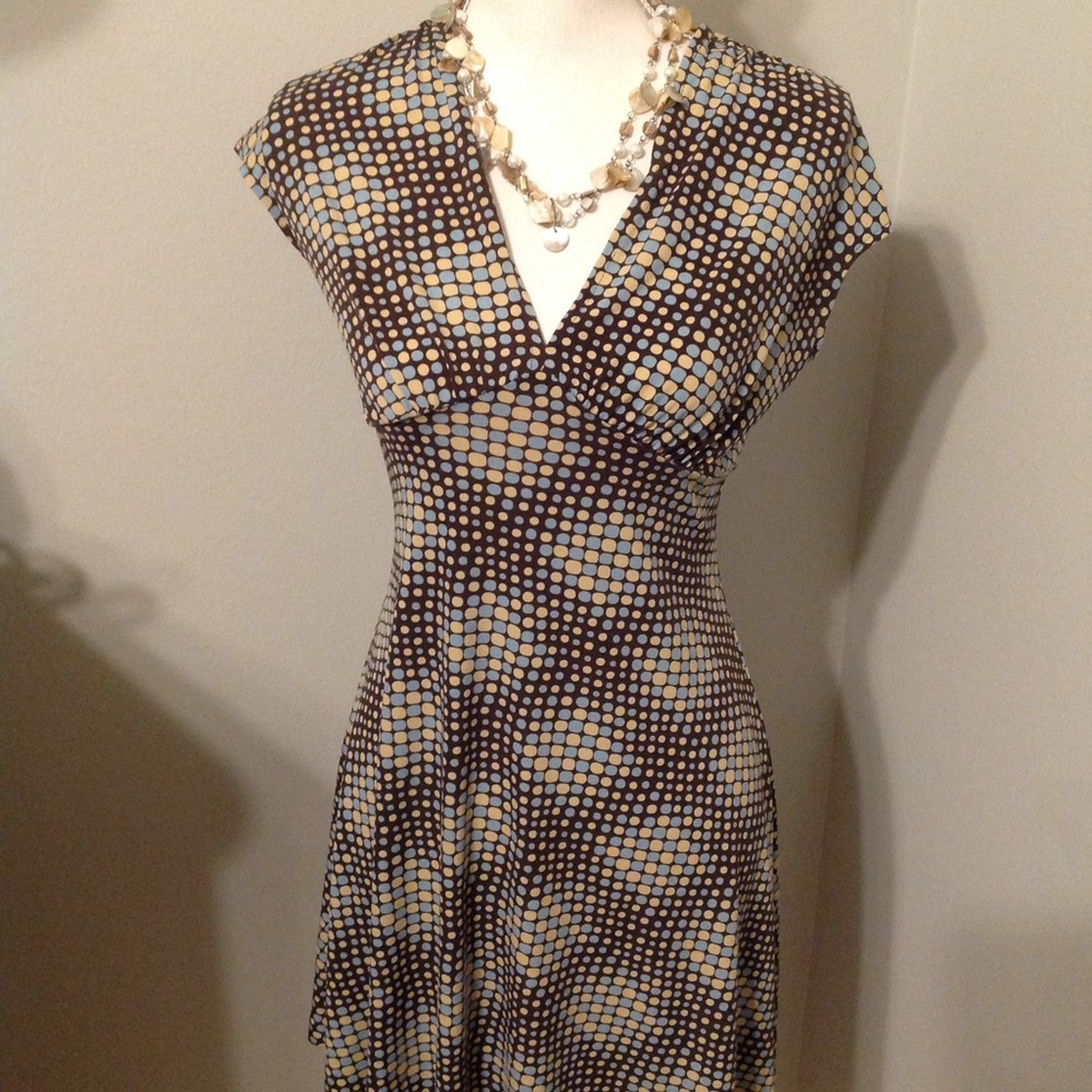 London Times Vintage Polka Dot Dress